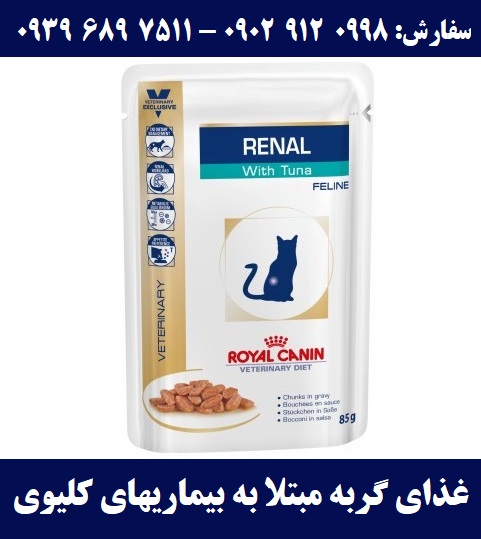 غذای  گربه مبتلا به بیماریهای کلیوی - ماهی | سفارش: 09029120998